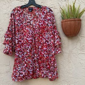 Liz Clairborne Gorgeous Career Top in Fabulous Print